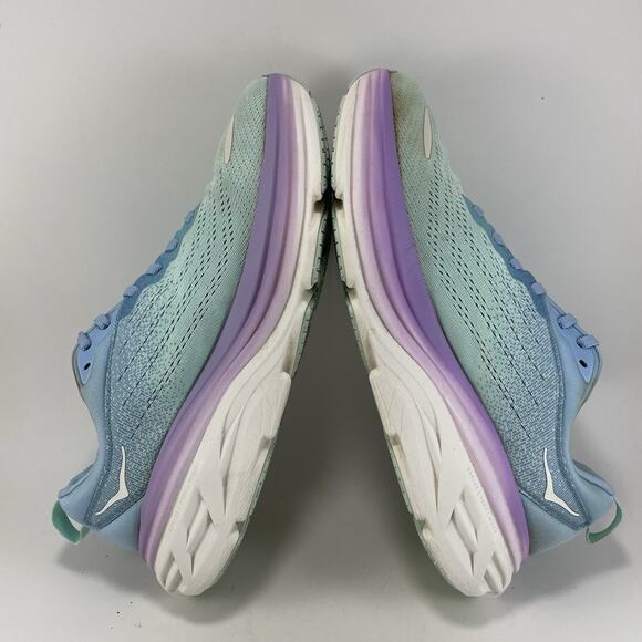 Hoka One One Bondi 8 Running Shoes Womens Size 9.5 B Airy Blue Purple Athletic - Picture 6 of 9